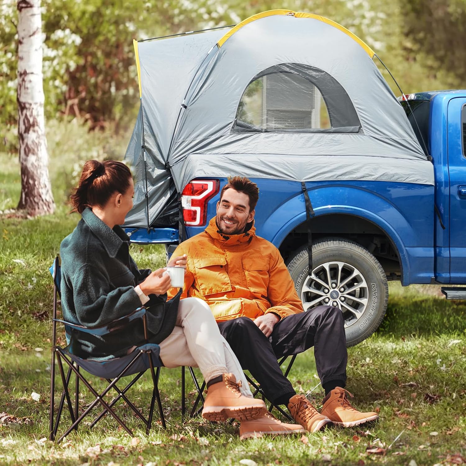 SUV Tent 5-9 Person Rectangle Car Tent for Family Waterproof Windproof for Car Camping Tents