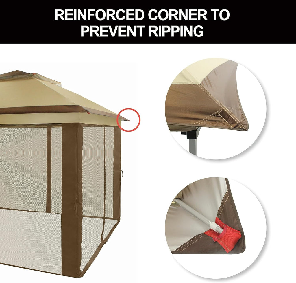 CROWN SHADES 13x13 Pop Up Gazebo Canopy Tent Gazebos on Clearance Outdoor Gazebo