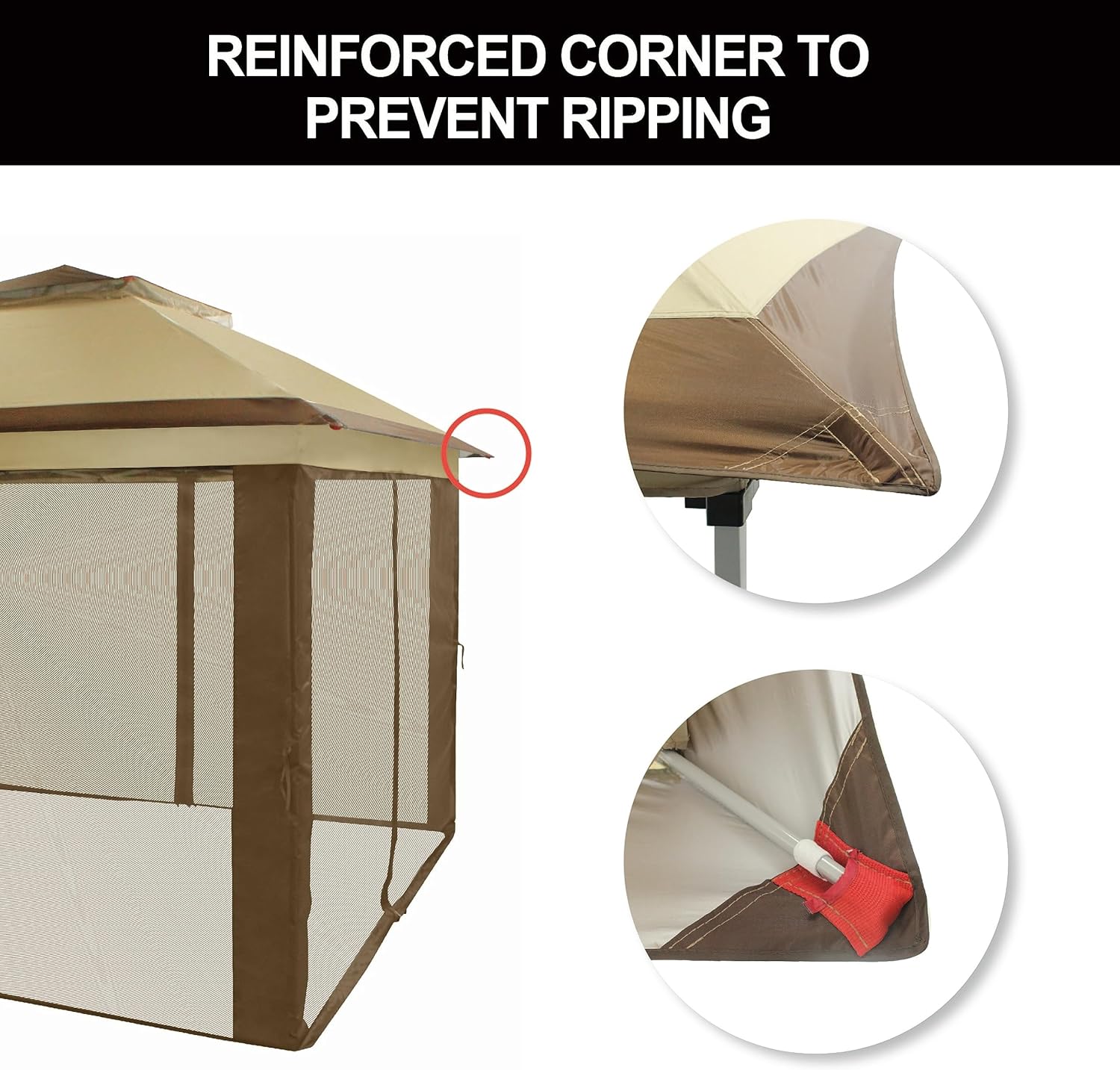 CROWN SHADES 13x13 Pop Up Gazebo Canopy Tent Gazebos on Clearance Outdoor Gazebo