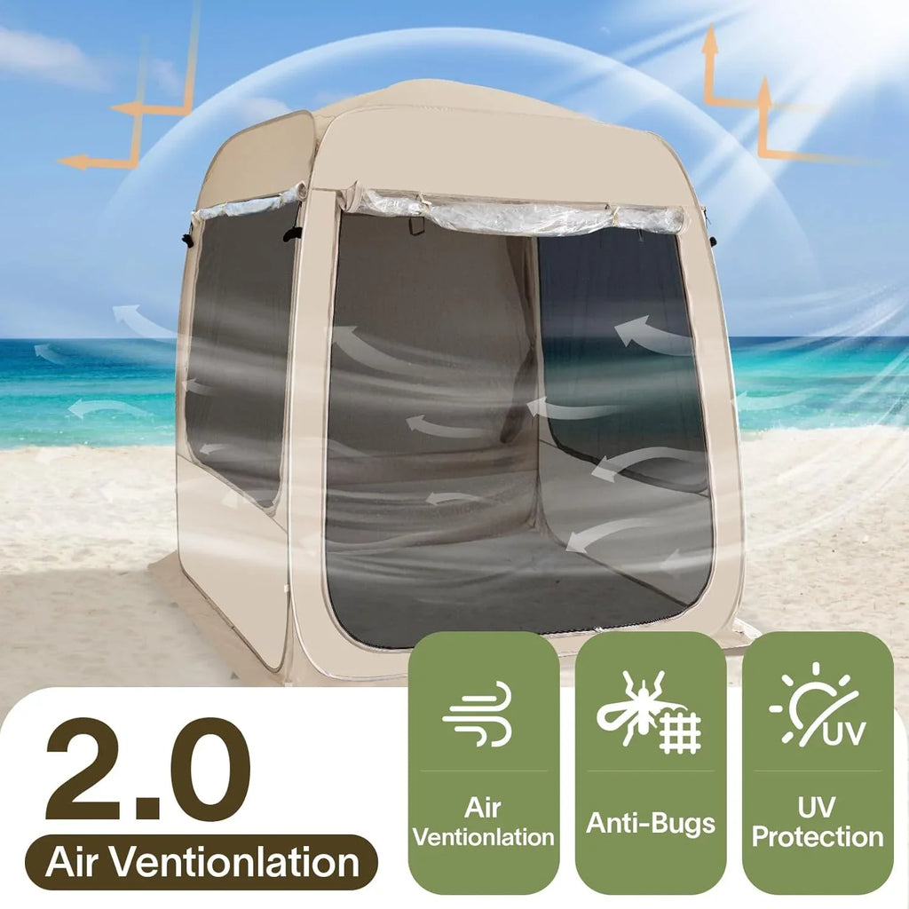 Alvantor Screen House Gazebo Pop Up Igloo Screened Canopy Tent with Mosquito Netting Sides