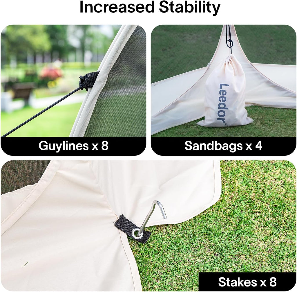 Alvantor Screen House Gazebo Pop Up Igloo Screened Canopy Tent with Mosquito Netting Sides