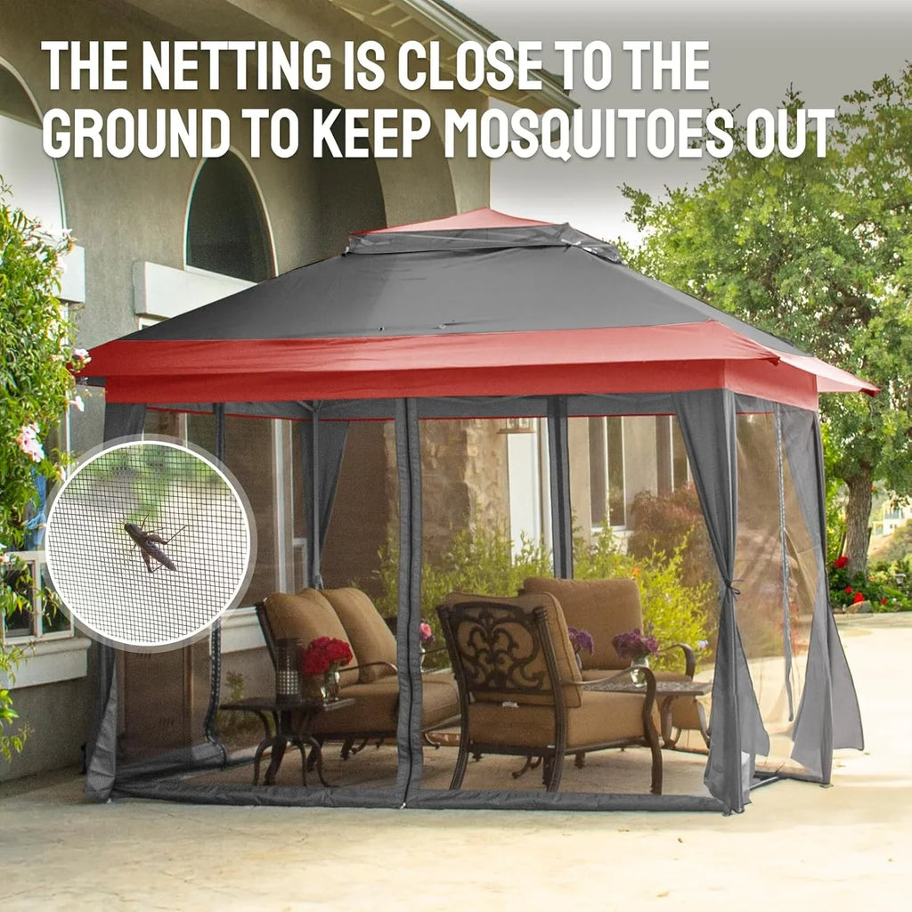 CROWN SHADES 13x13 Pop Up Gazebo Canopy Tent Gazebos on Clearance Outdoor Gazebo