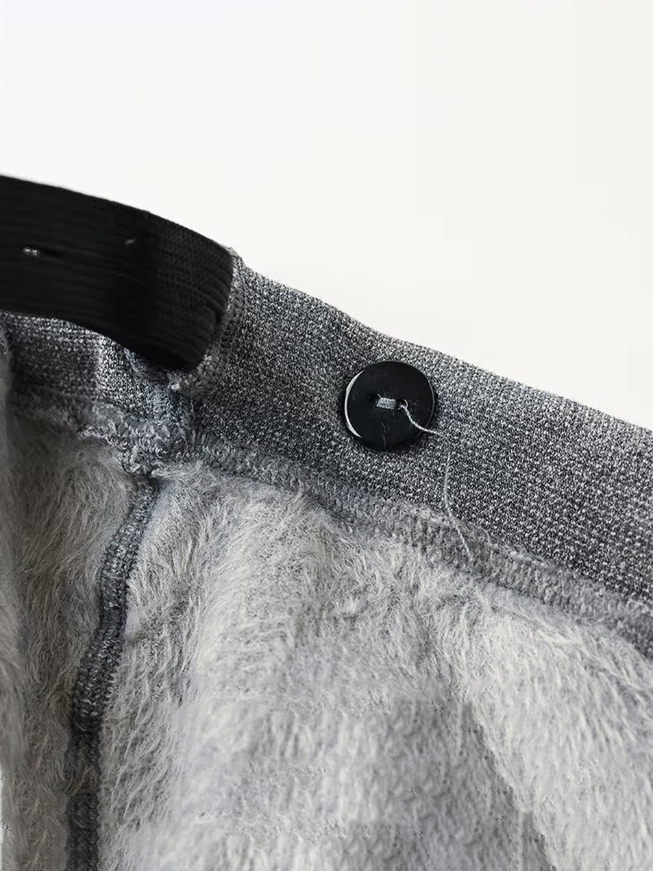 Maternity Solid Color Adjustable Waist Thermal Lined Leggings Winter Clothes For Women