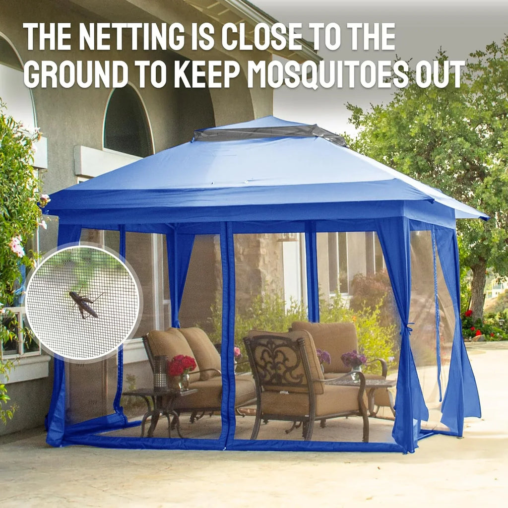 CROWN SHADES 13x13 Pop Up Gazebo Canopy Tent Gazebos on Clearance Outdoor Gazebo