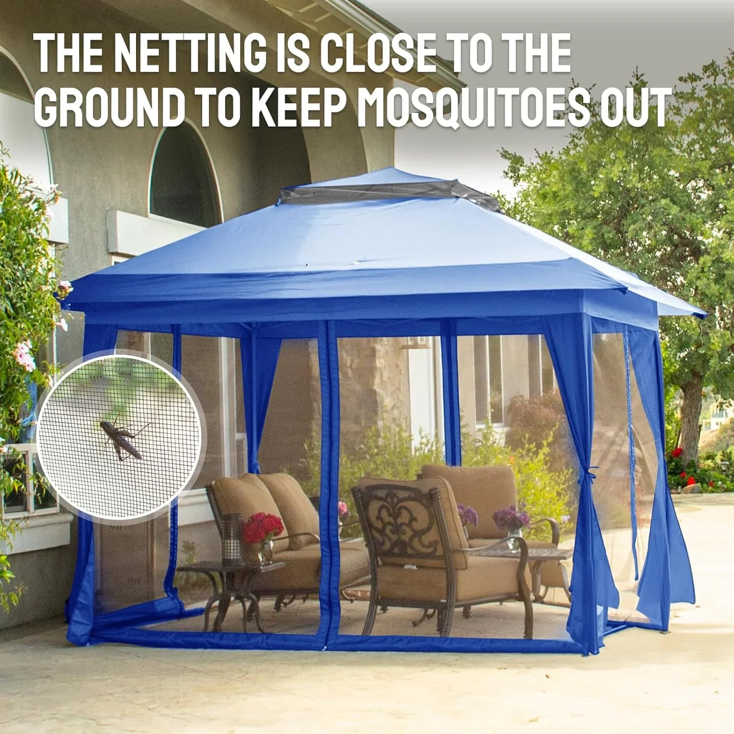 CROWN SHADES 13x13 Pop Up Gazebo Canopy Tent Gazebos on Clearance Outdoor Gazebo