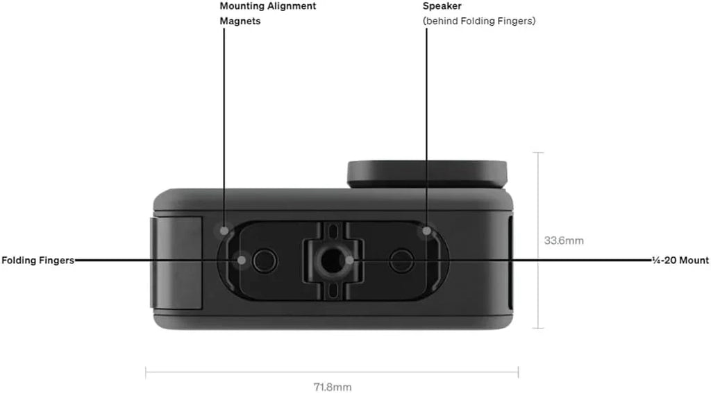 Black Waterproof Action Camera with 5.3K60 Video 27MP Photo Compatability HB-Series Lenses