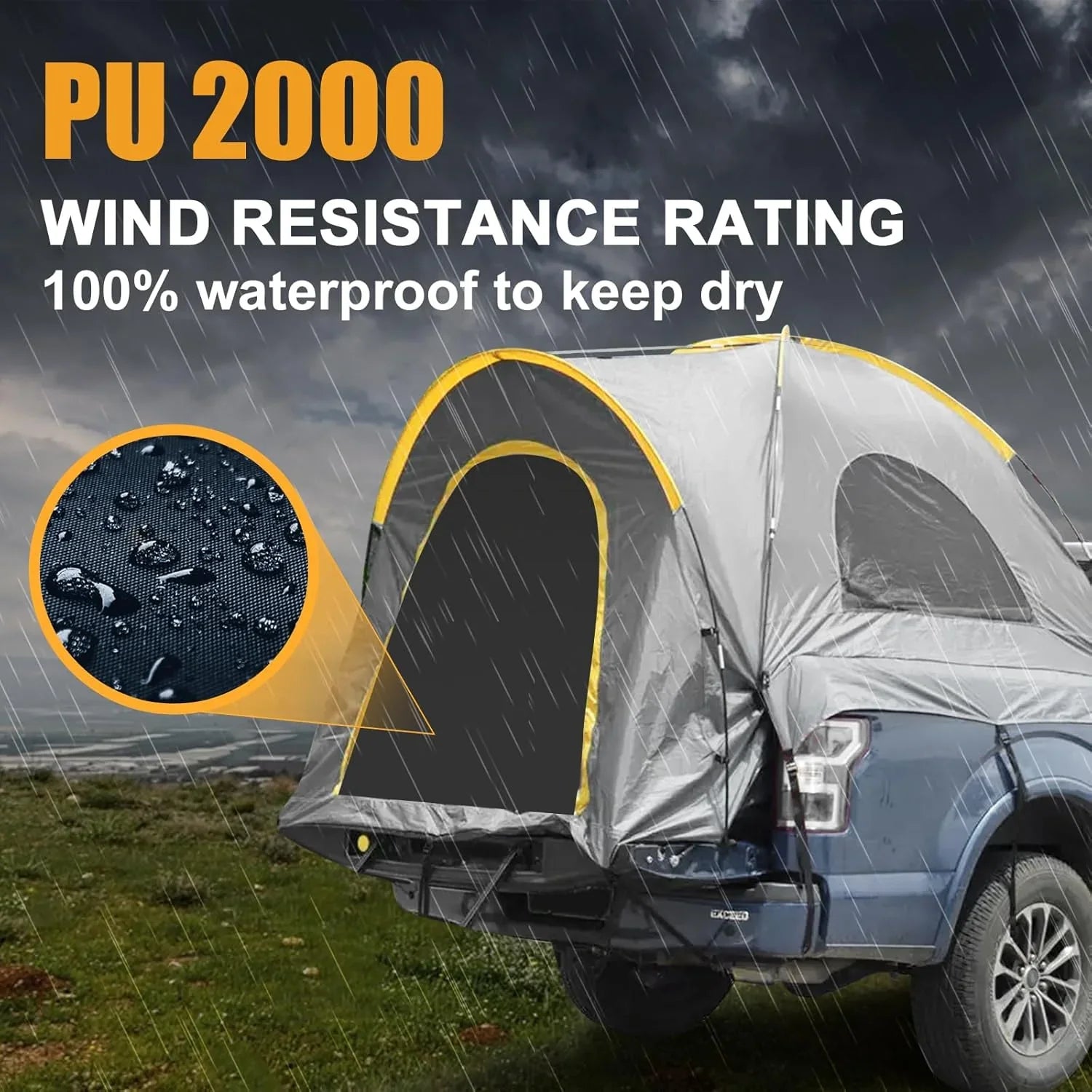 SUV Tent 5-9 Person Rectangle Car Tent for Family Waterproof Windproof for Car Camping Tents