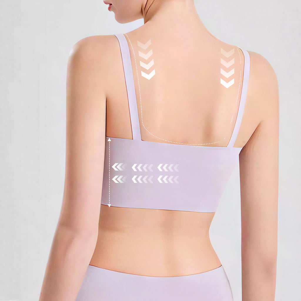 Maternity Seamless Nursing Bra Solid Color Dark Gray