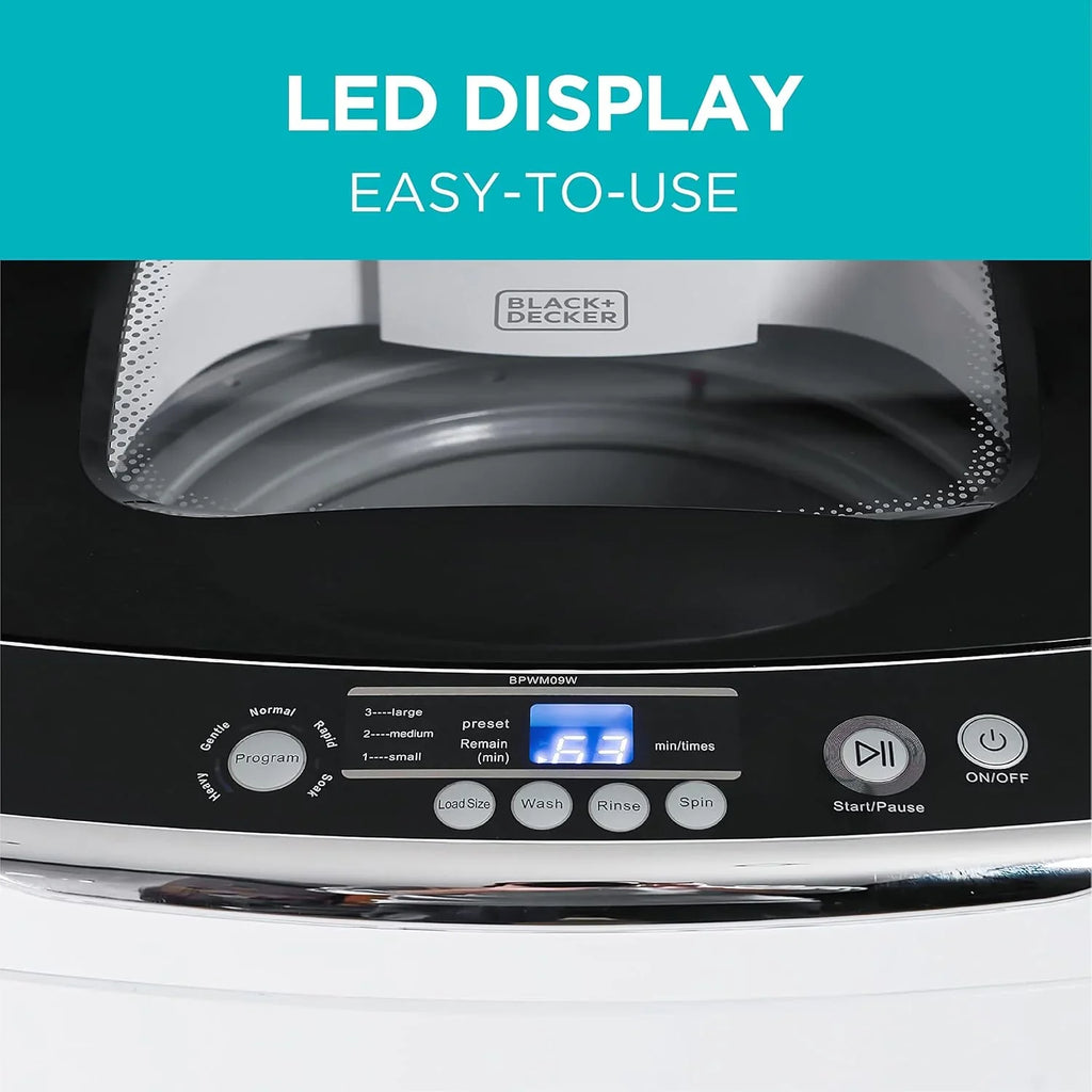 Portable Washer 6.6 lb. Capacity Washing Machine for Homes & Apartments 5 Wash Cycles