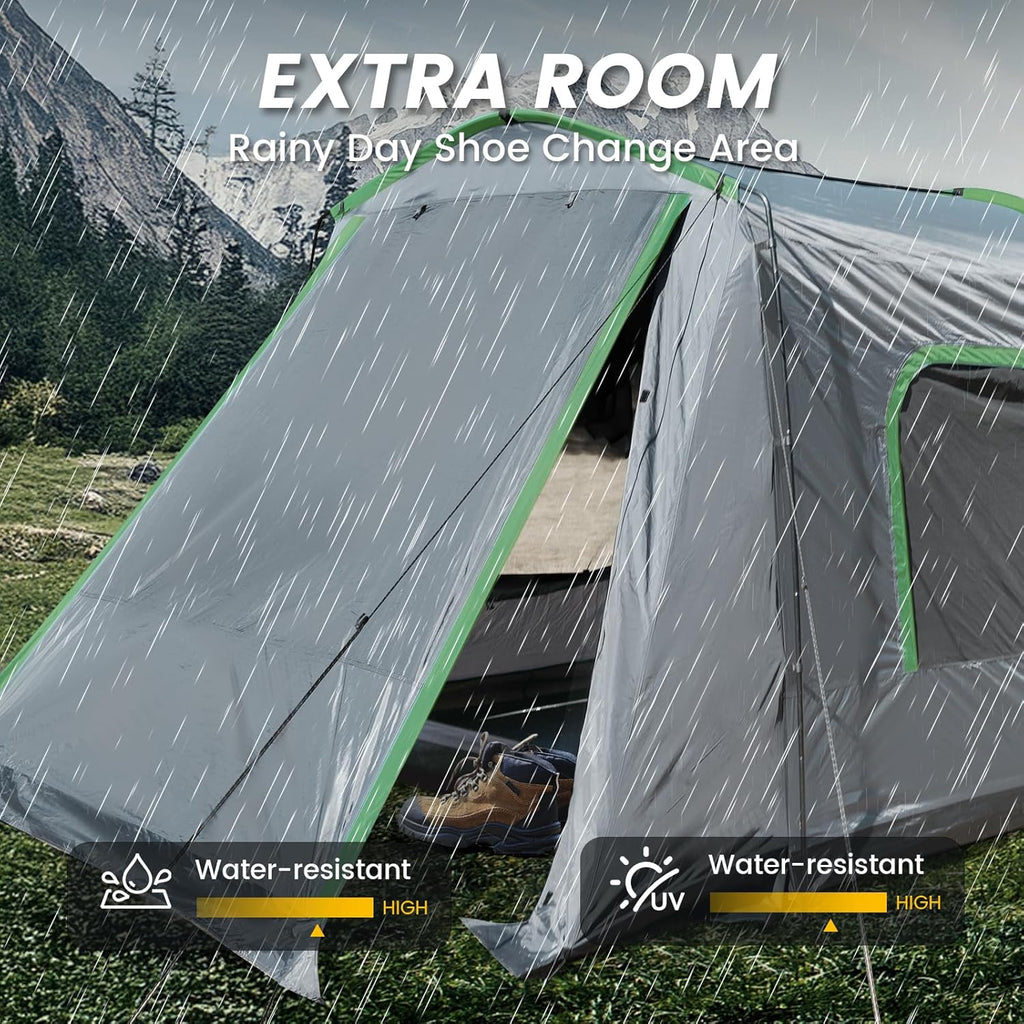 SUV Tent 5-9 Person Rectangle Car Tent for Family Waterproof Windproof for Car Camping Tents