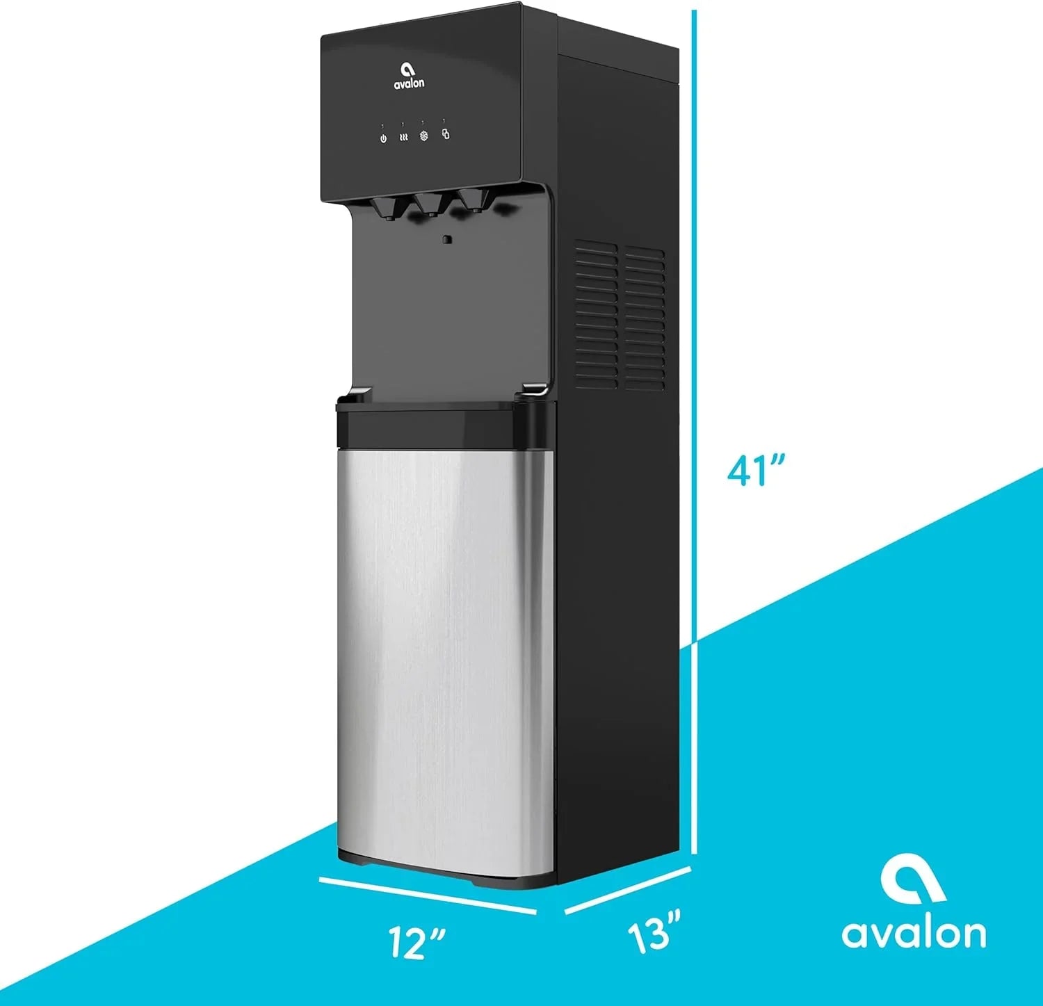 Avalon Bottom Loading Water Cooler Water Dispenser with BioGuard 3 Temperature Settings