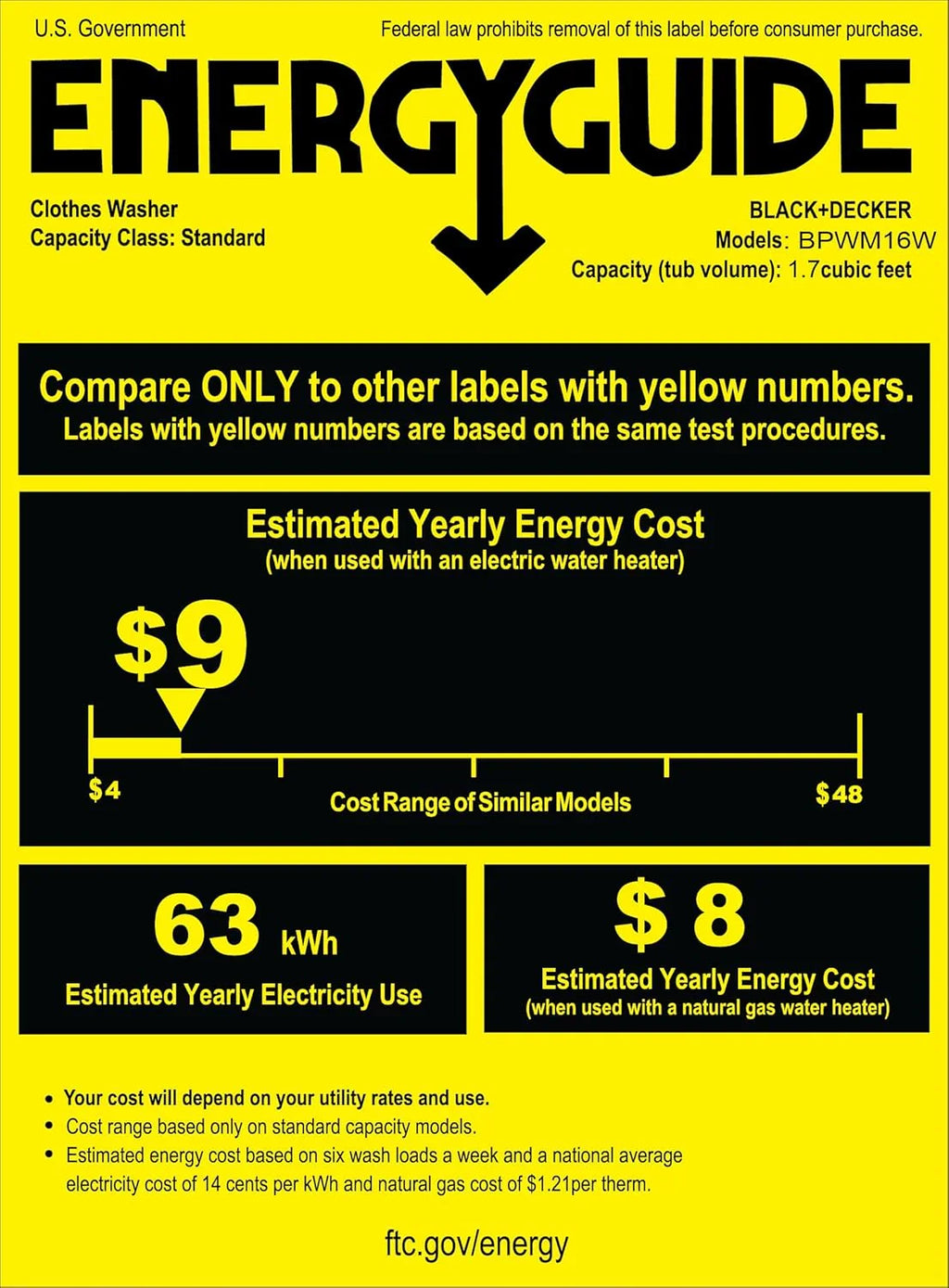 Portable Washer 6.6 lb. Capacity Washing Machine for Homes & Apartments 5 Wash Cycles