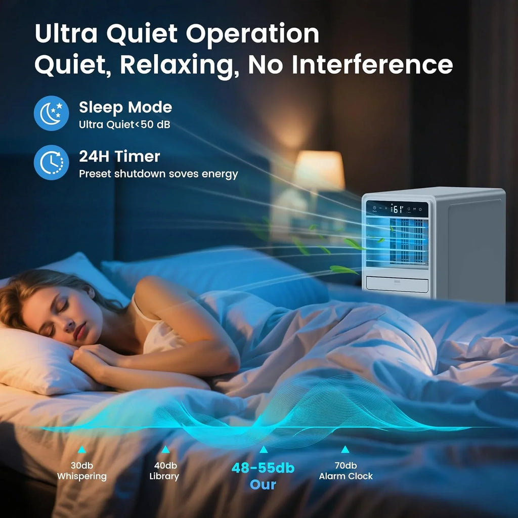 12000 BTU Portable Air Conditioners for Room up to 500 sq.ft Free Standing Quiet Portable AC Unit