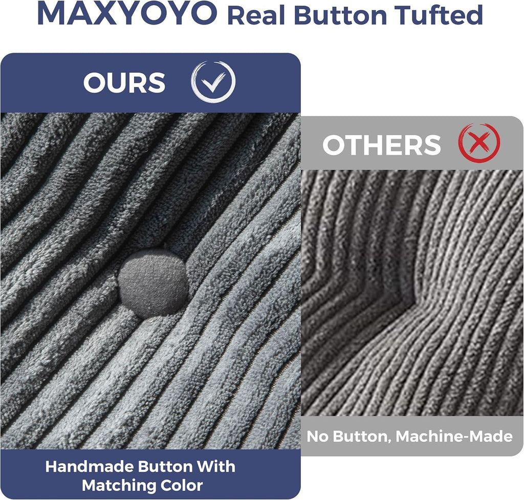 MAXYOYO Folding Sofa Bed Convertible Sleeper Chair with Pillow Foldable Mattress with Back Support