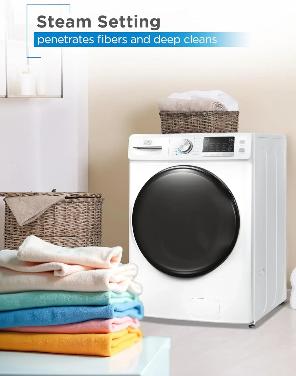 Portable Washer 6.6 lb. Capacity Washing Machine for Homes & Apartments 5 Wash Cycles