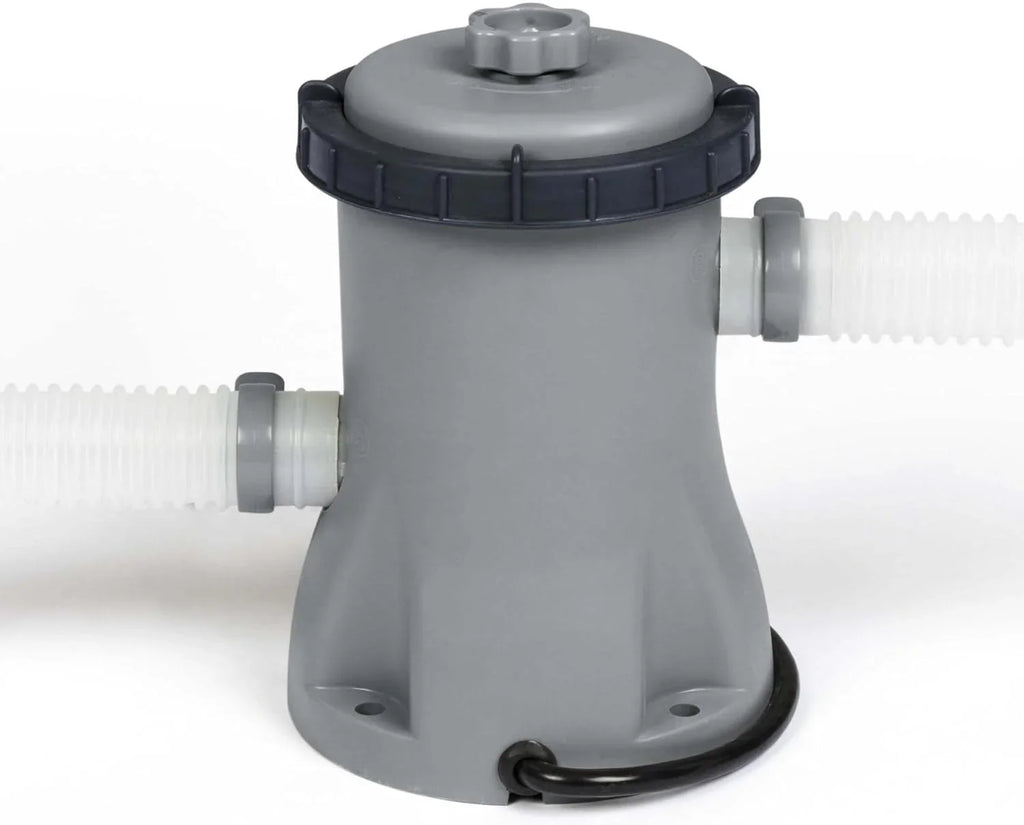 Power Steel 14' x 8'2" x 39.5" Oval Above Ground Pool Set Includes 530gal Filter Pump Ladder