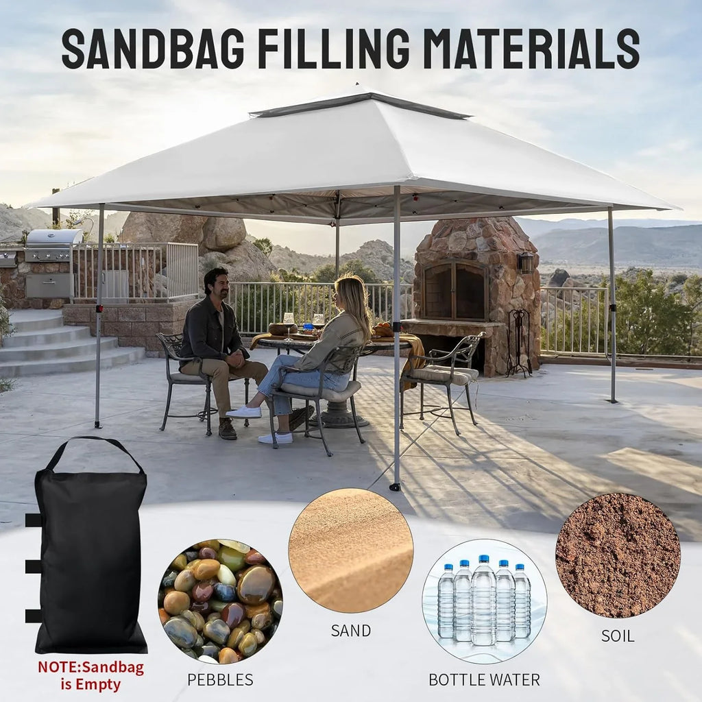 CROWN SHADES 13x13 Pop Up Gazebo Canopy Tent Gazebos on Clearance Outdoor Gazebo