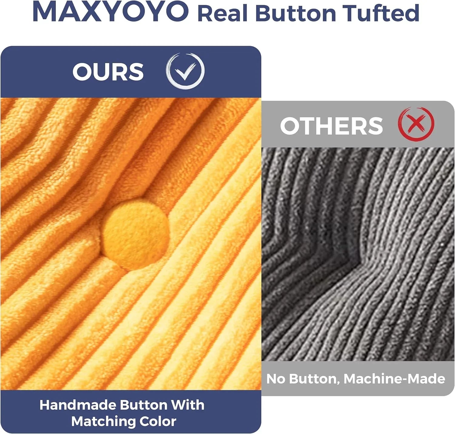 MAXYOYO Folding Sofa Bed Convertible Sleeper Chair with Pillow Foldable Mattress with Back Support