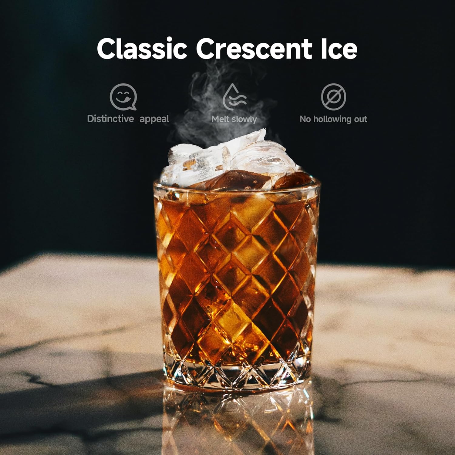 EUHOMY Commercial Ice Maker Machine 100lbs/24H Stainless Steel Under Counter ice Machine