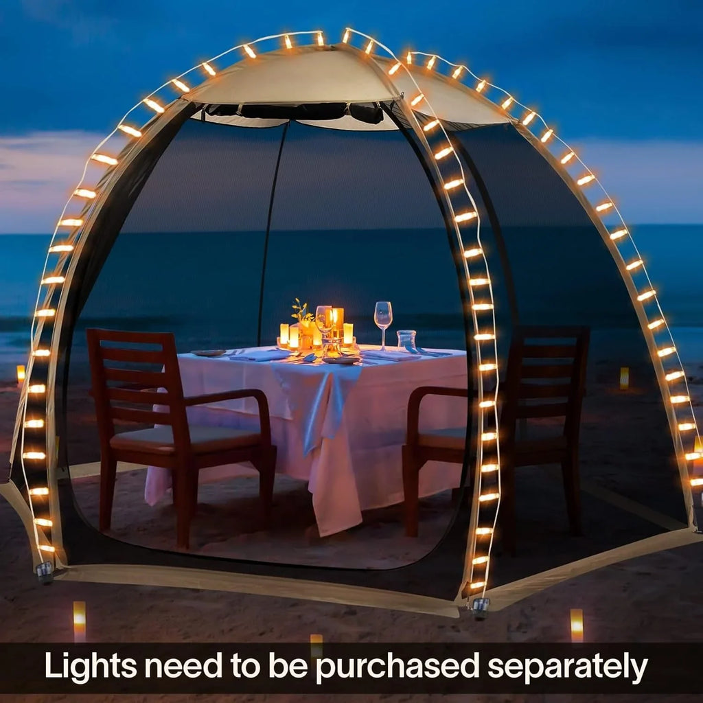 Alvantor Screen House Gazebo Pop Up Igloo Screened Canopy Tent with Mosquito Netting Sides