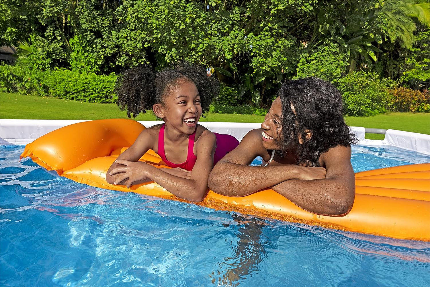 Power Steel 14' x 8'2" x 39.5" Oval Above Ground Pool Set Includes 530gal Filter Pump Ladder