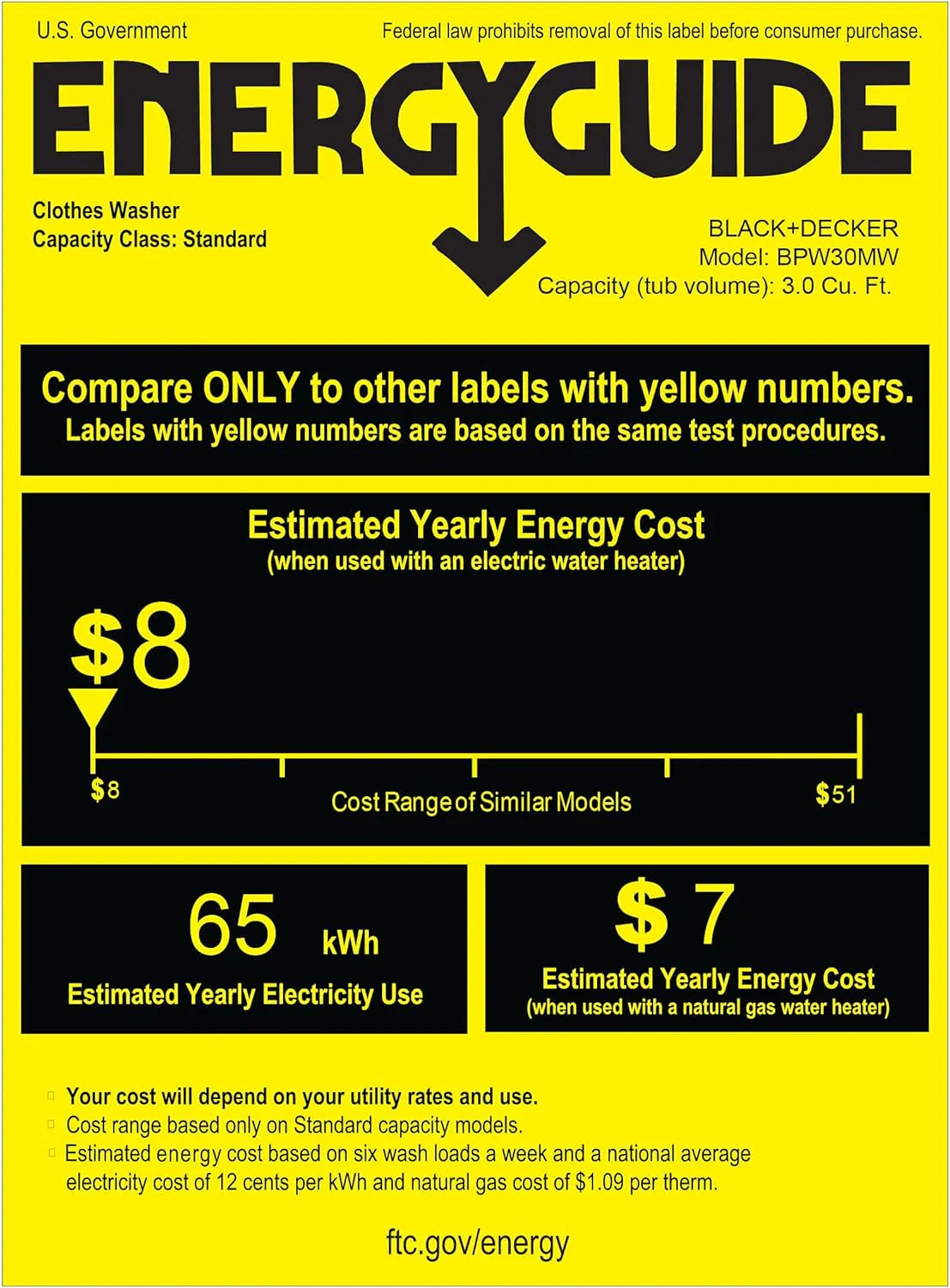 Portable Washer 6.6 lb. Capacity Washing Machine for Homes & Apartments 5 Wash Cycles