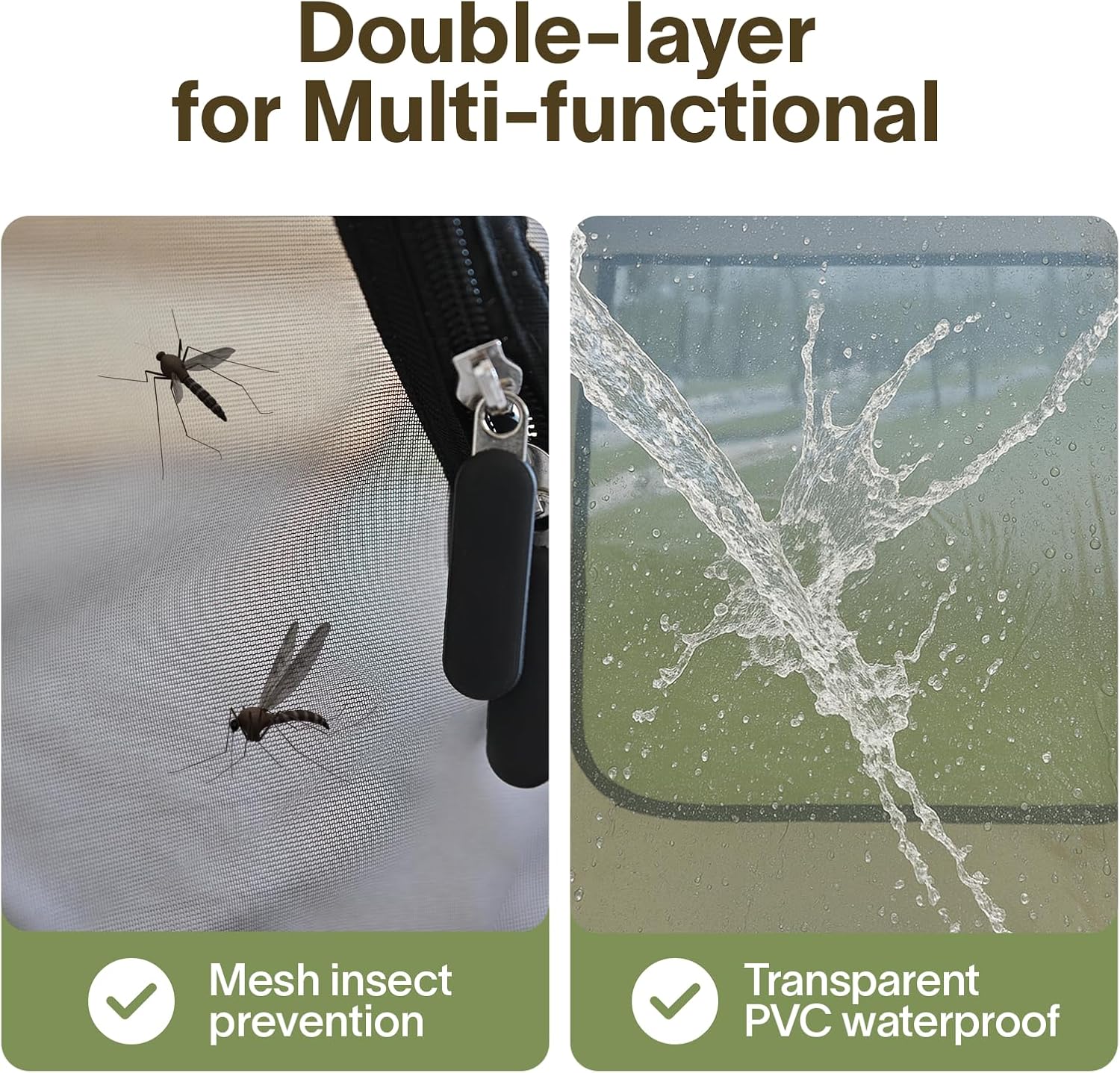 Alvantor Screen House Gazebo Pop Up Igloo Screened Canopy Tent with Mosquito Netting Sides