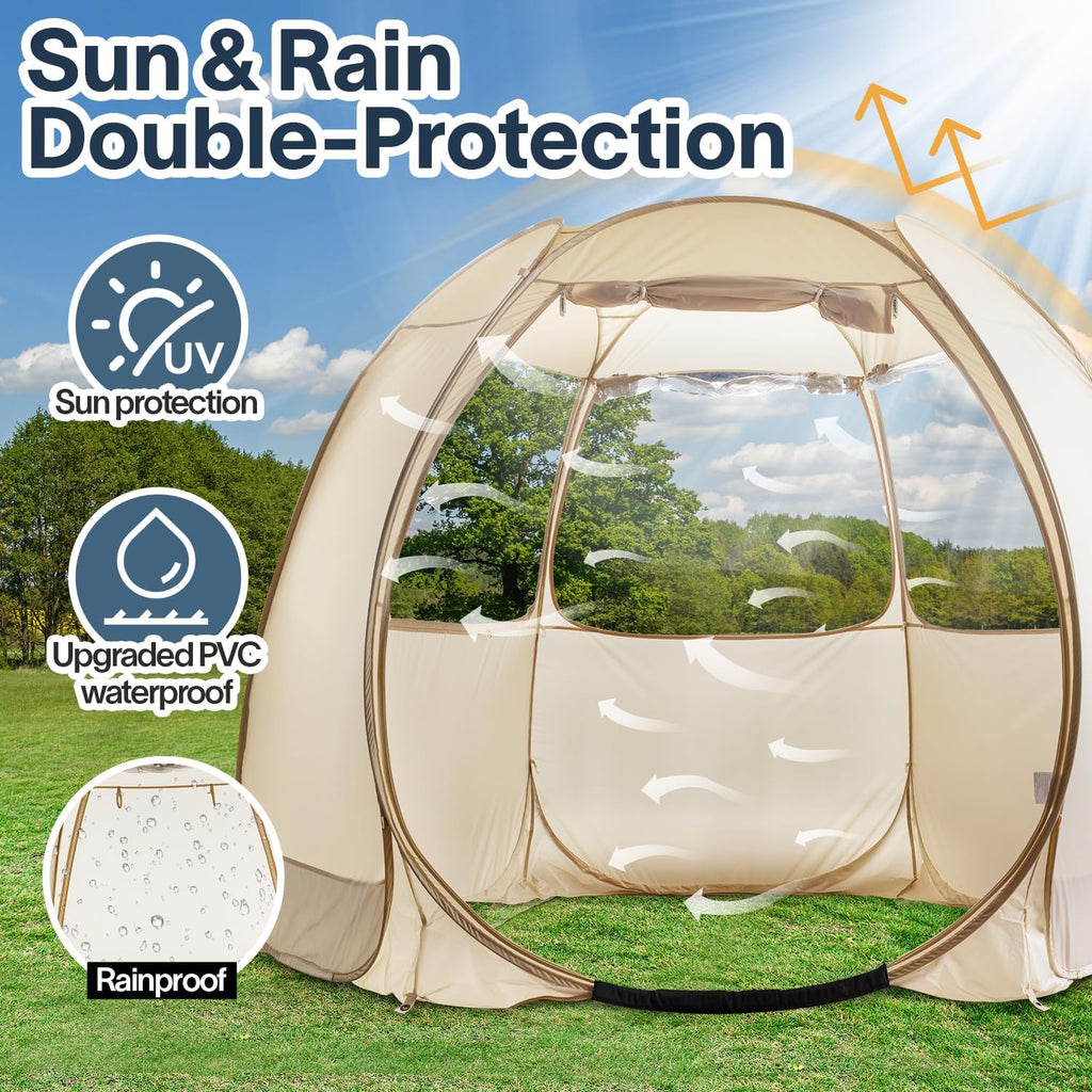 Alvantor Screen House Gazebo Pop Up Igloo Screened Canopy Tent with Mosquito Netting Sides