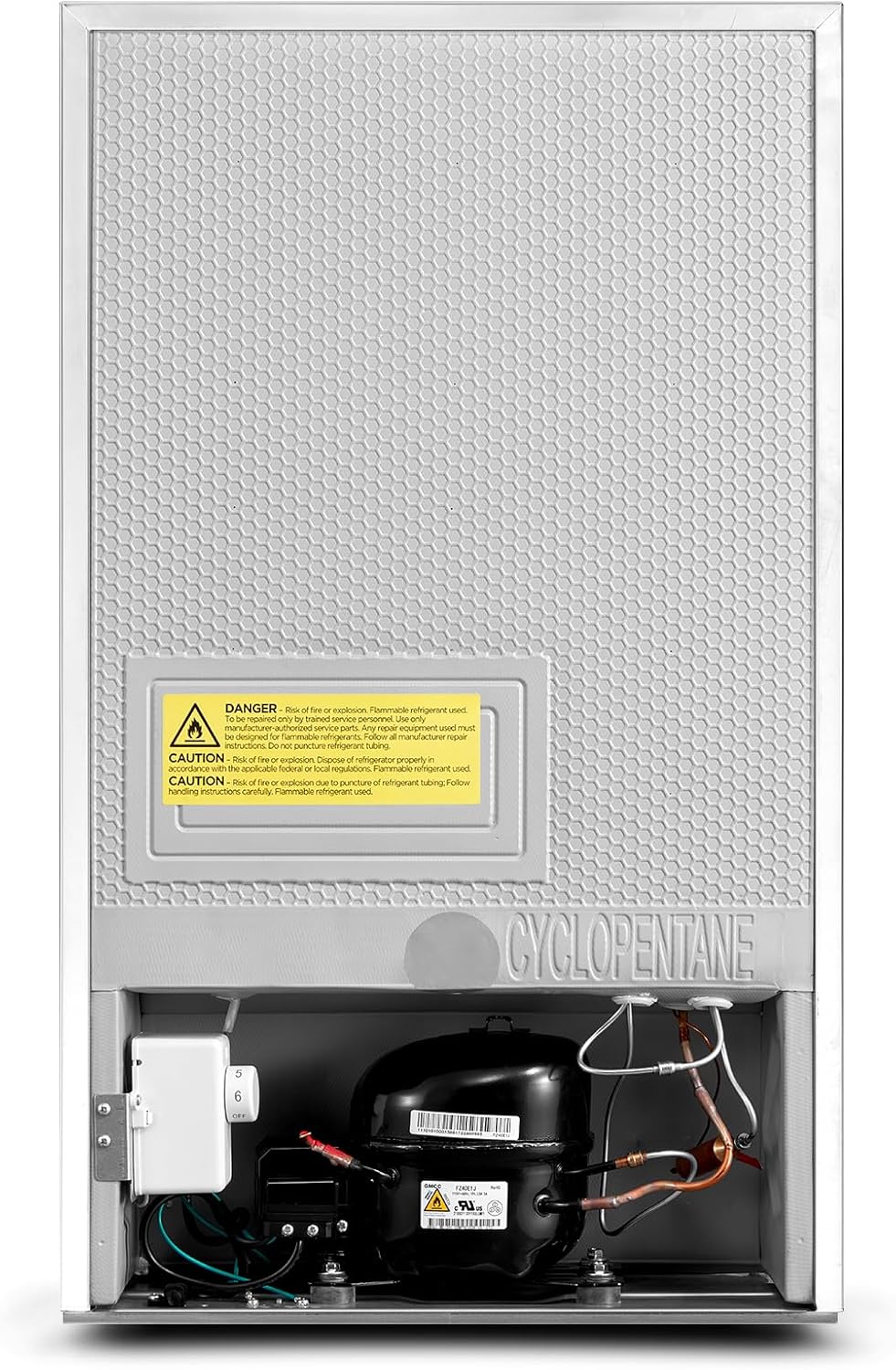 Upright Freezer Large Black 3.0 Cubic Feet