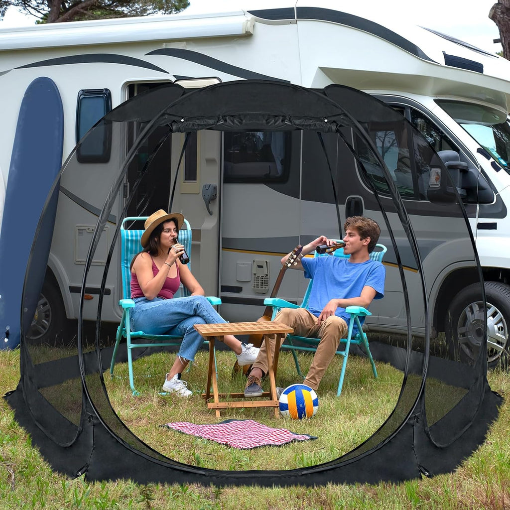 Alvantor Screen House Gazebo Pop Up Igloo Screened Canopy Tent with Mosquito Netting Sides