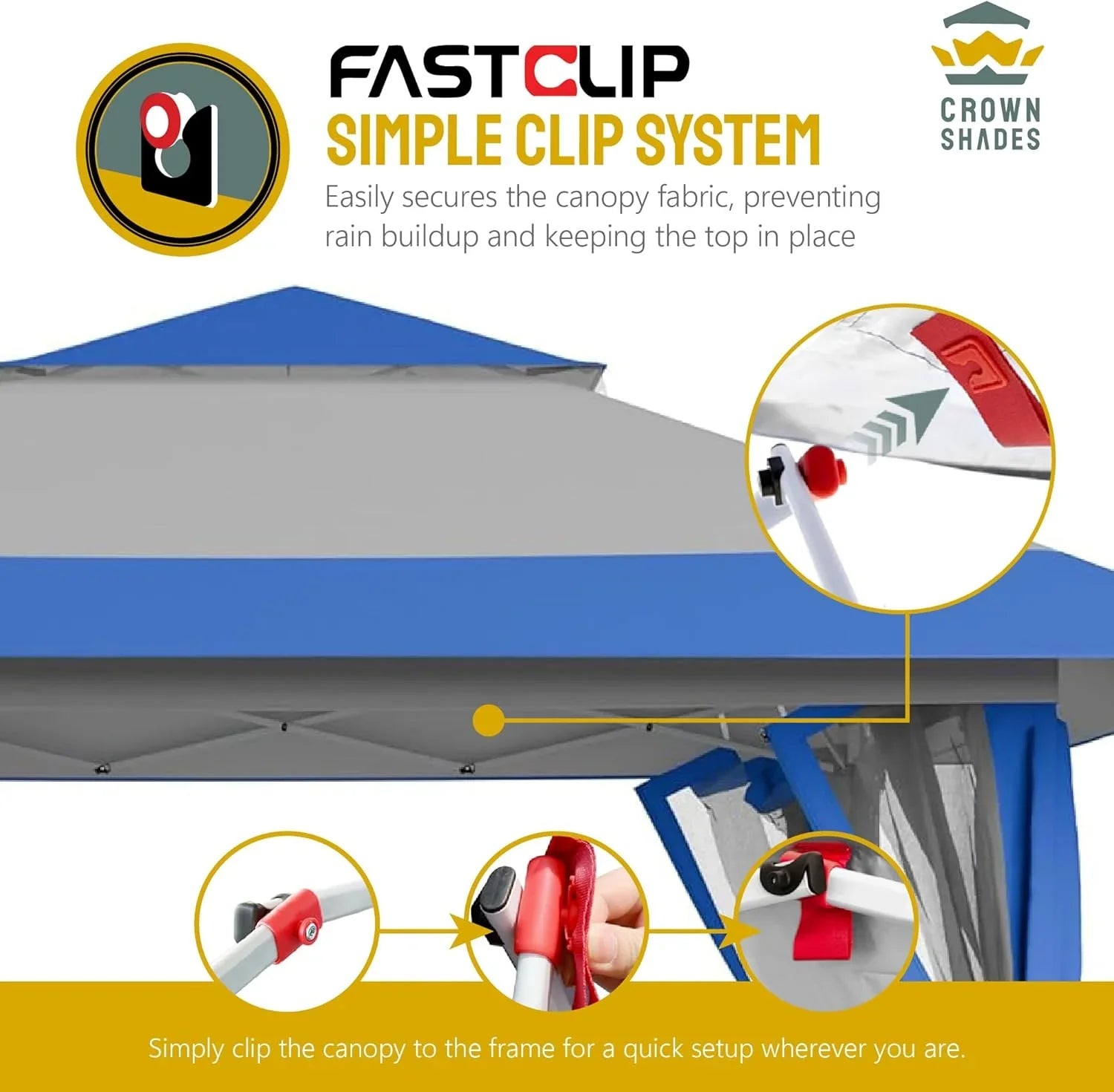 CROWN SHADES 13x13 Pop Up Gazebo Canopy Tent Gazebos on Clearance Outdoor Gazebo