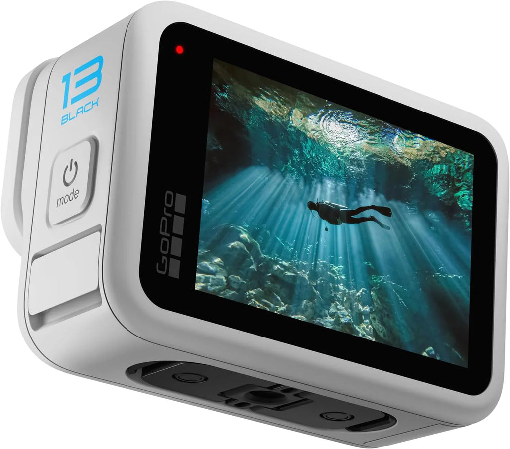 Black Waterproof Action Camera with 5.3K60 Video 27MP Photo Compatability HB-Series Lenses