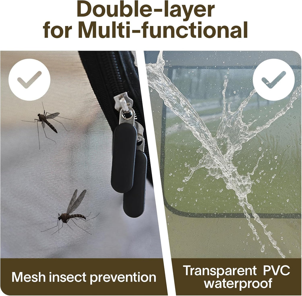 Alvantor Screen House Gazebo Pop Up Igloo Screened Canopy Tent with Mosquito Netting Sides