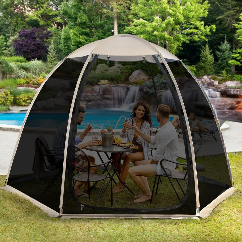 Alvantor Screen House Gazebo Pop Up Igloo Screened Canopy Tent with Mosquito Netting Sides