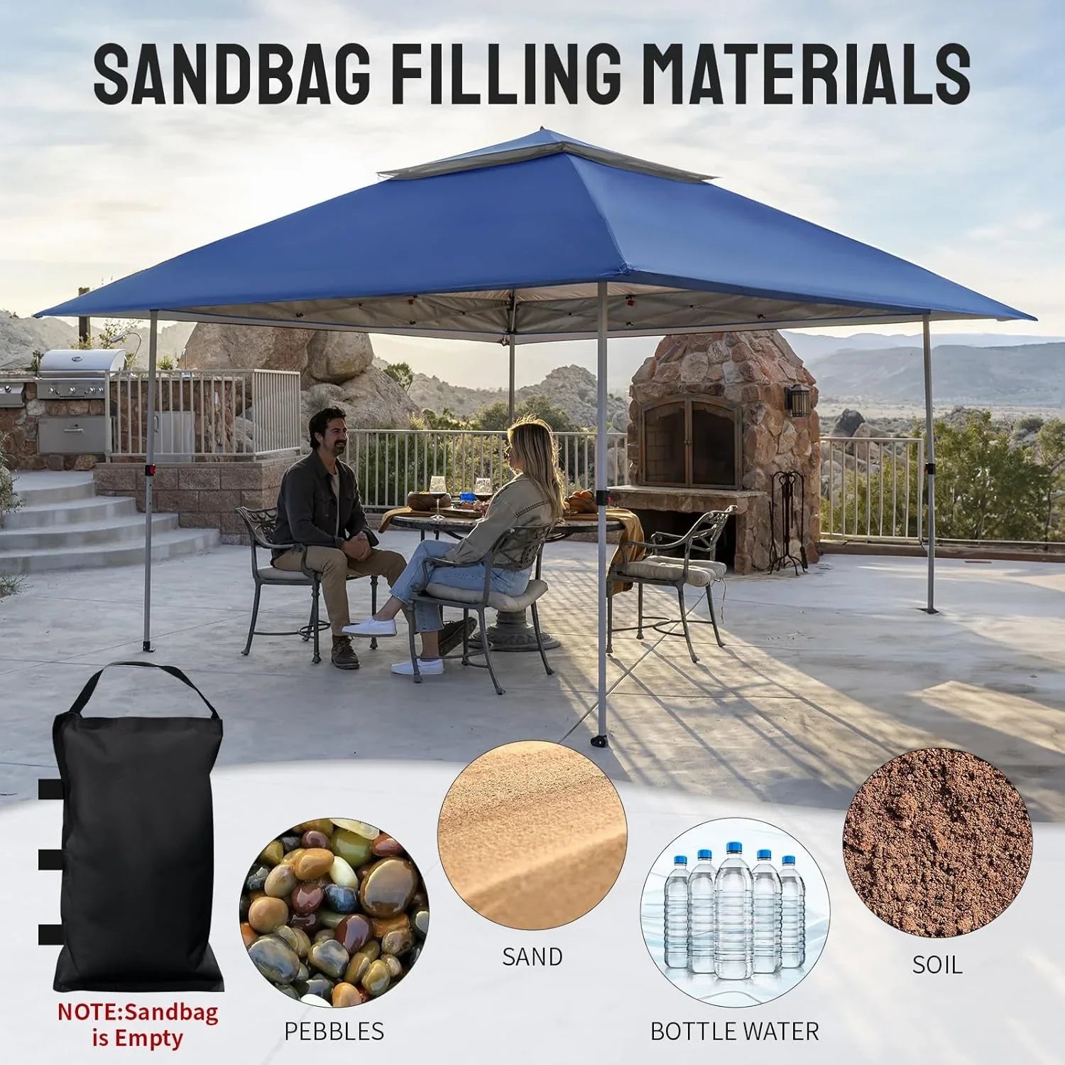 CROWN SHADES 13x13 Pop Up Gazebo Canopy Tent Gazebos on Clearance Outdoor Gazebo