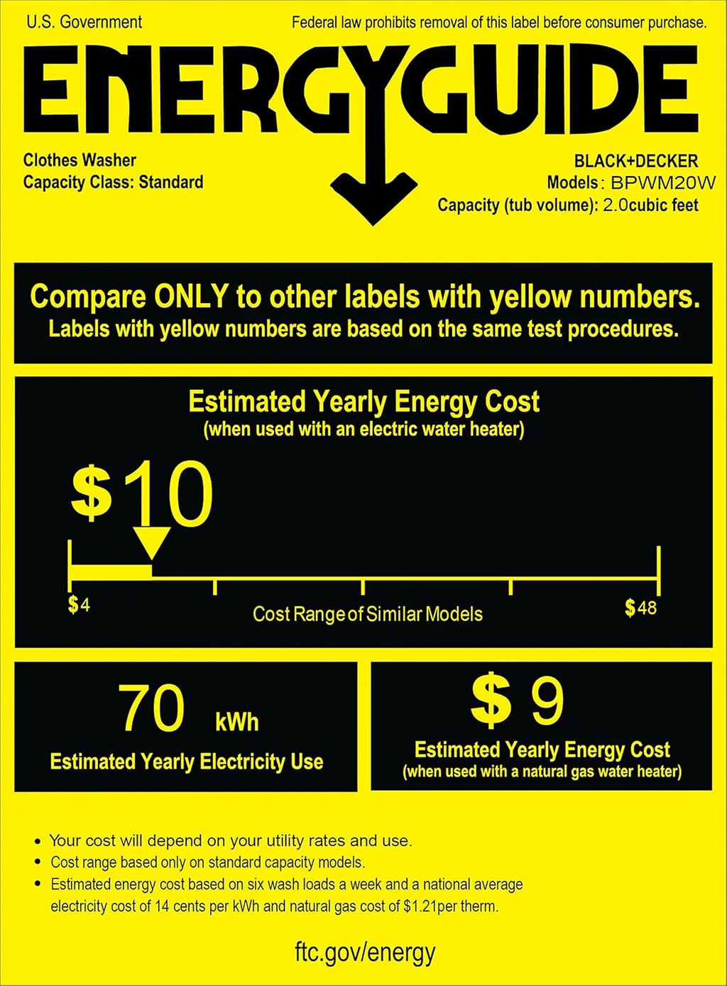 Portable Washer 6.6 lb. Capacity Washing Machine for Homes & Apartments 5 Wash Cycles