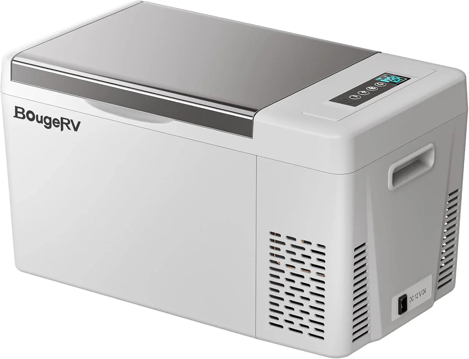 BougeRV 12 Volt Refrigerator 12V Car Fridge 23 Quart Portable Freezer Compressor Cooler