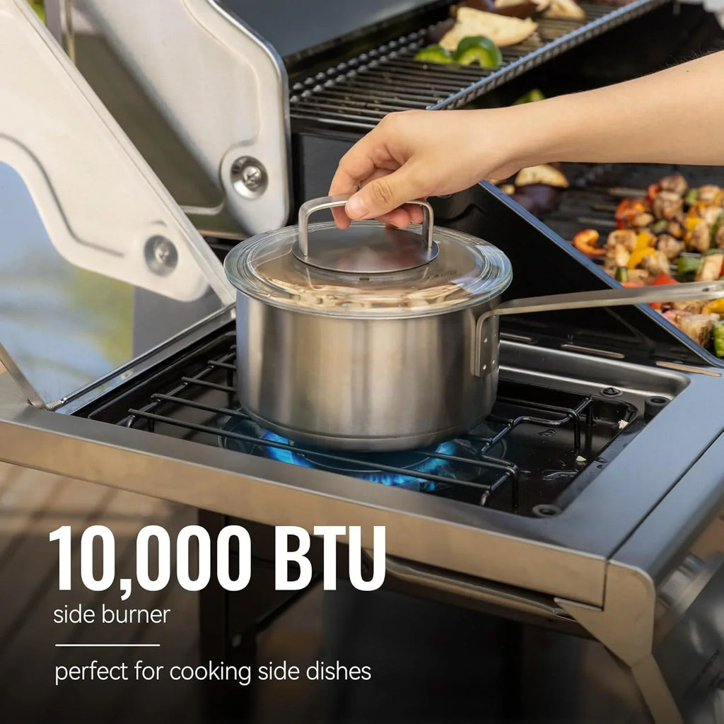 Royal Gourmet GA5401T 5-Burner Propane Gas Grill Sear Burner Side Burner Stainless Steel BBQ Grill