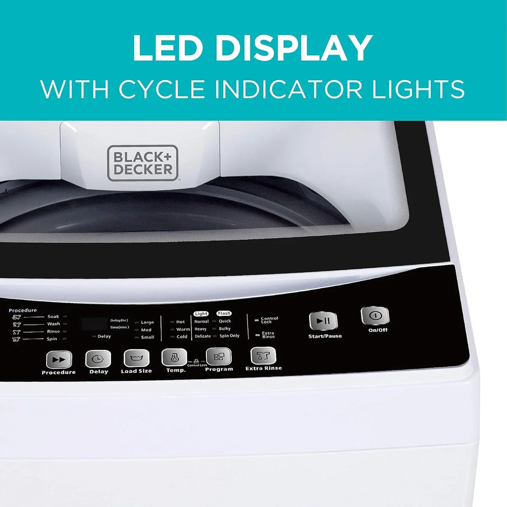 Portable Washer 6.6 lb. Capacity Washing Machine for Homes & Apartments 5 Wash Cycles