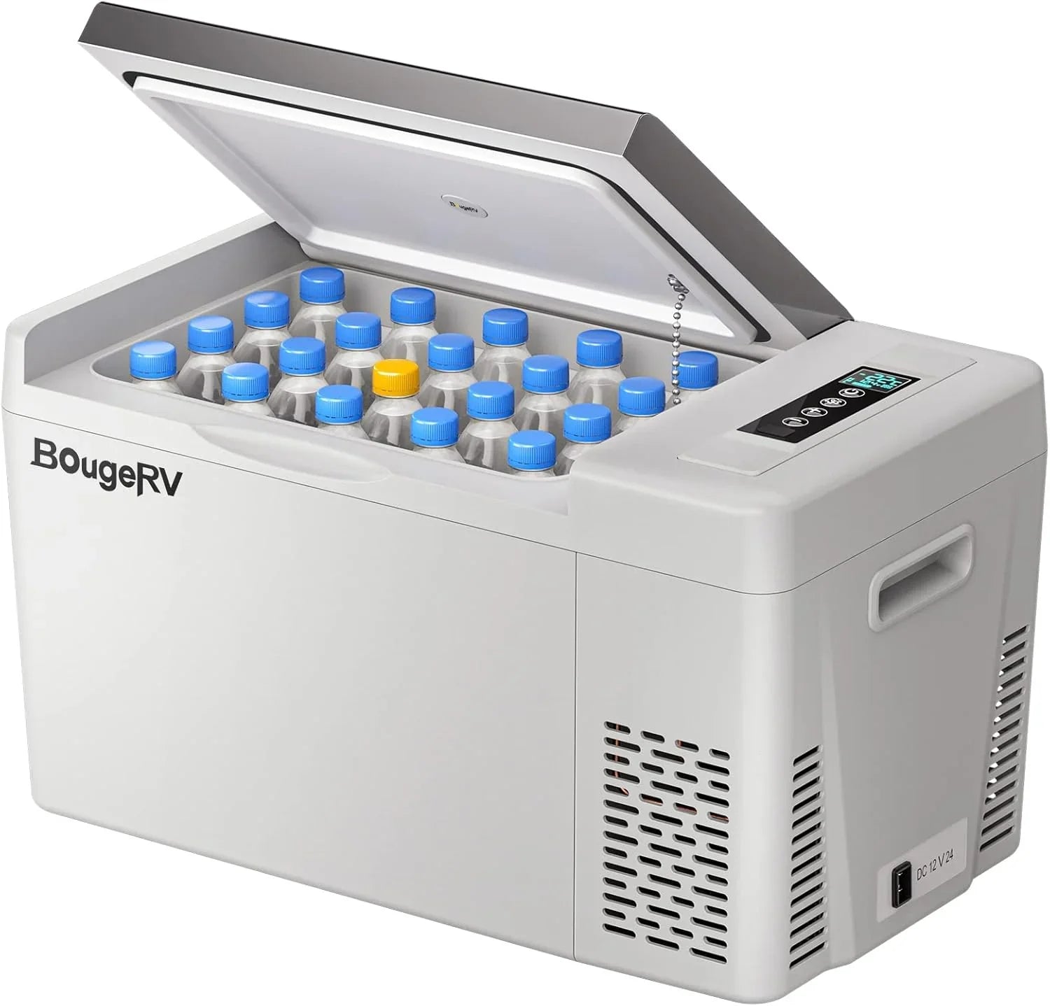 BougeRV 12 Volt Refrigerator 12V Car Fridge 23 Quart Portable Freezer Compressor Cooler