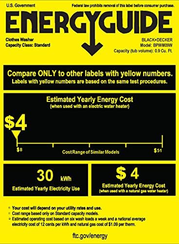 Portable Washer 6.6 lb. Capacity Washing Machine for Homes & Apartments 5 Wash Cycles