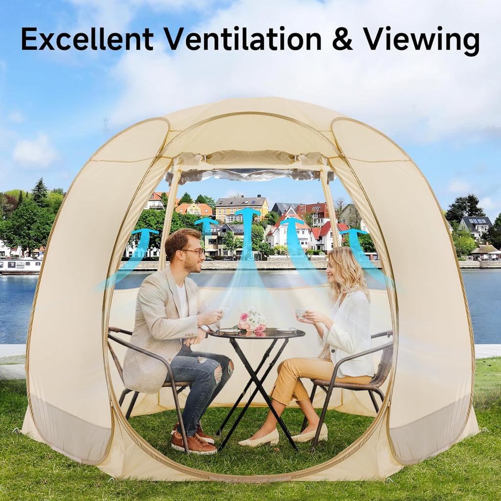 Alvantor Screen House Gazebo Pop Up Igloo Screened Canopy Tent with Mosquito Netting Sides