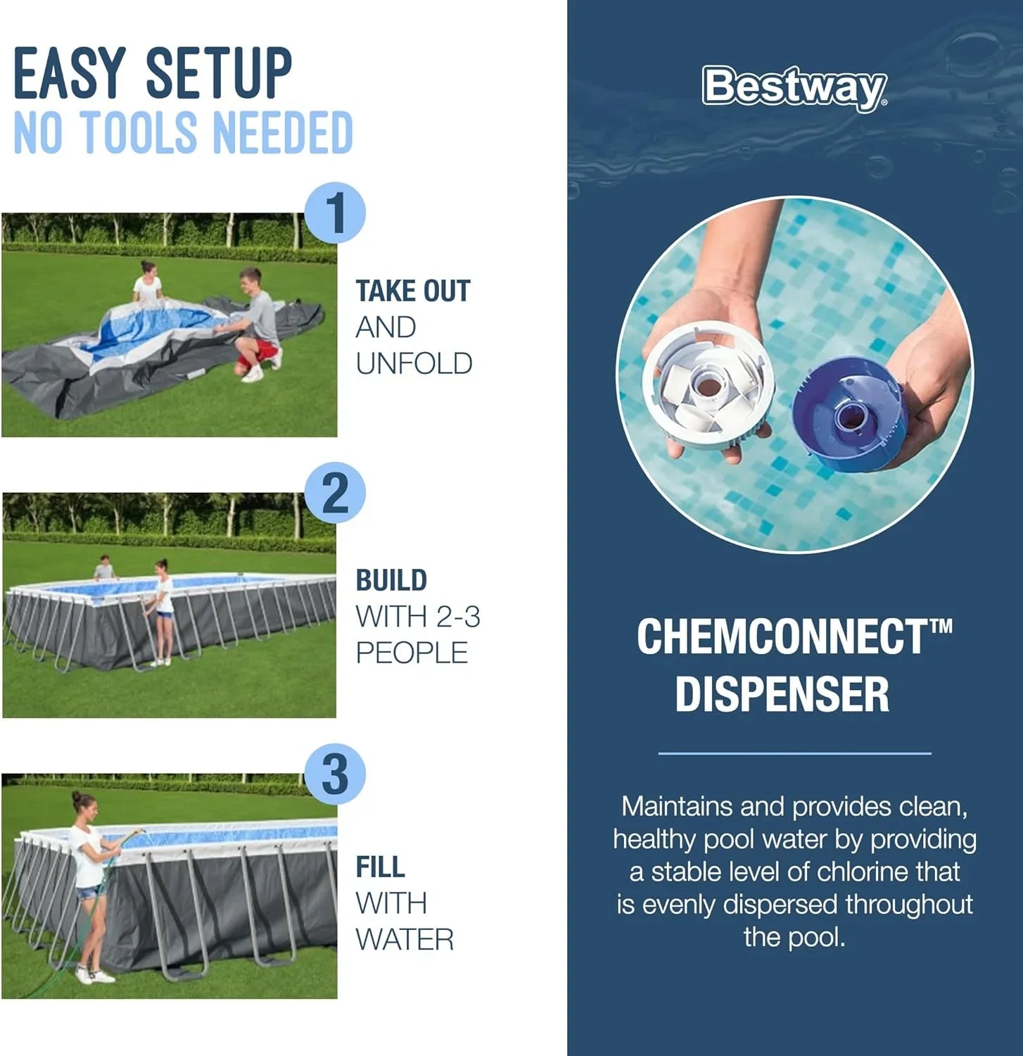 Power Steel 14' x 8'2" x 39.5" Oval Above Ground Pool Set Includes 530gal Filter Pump Ladder