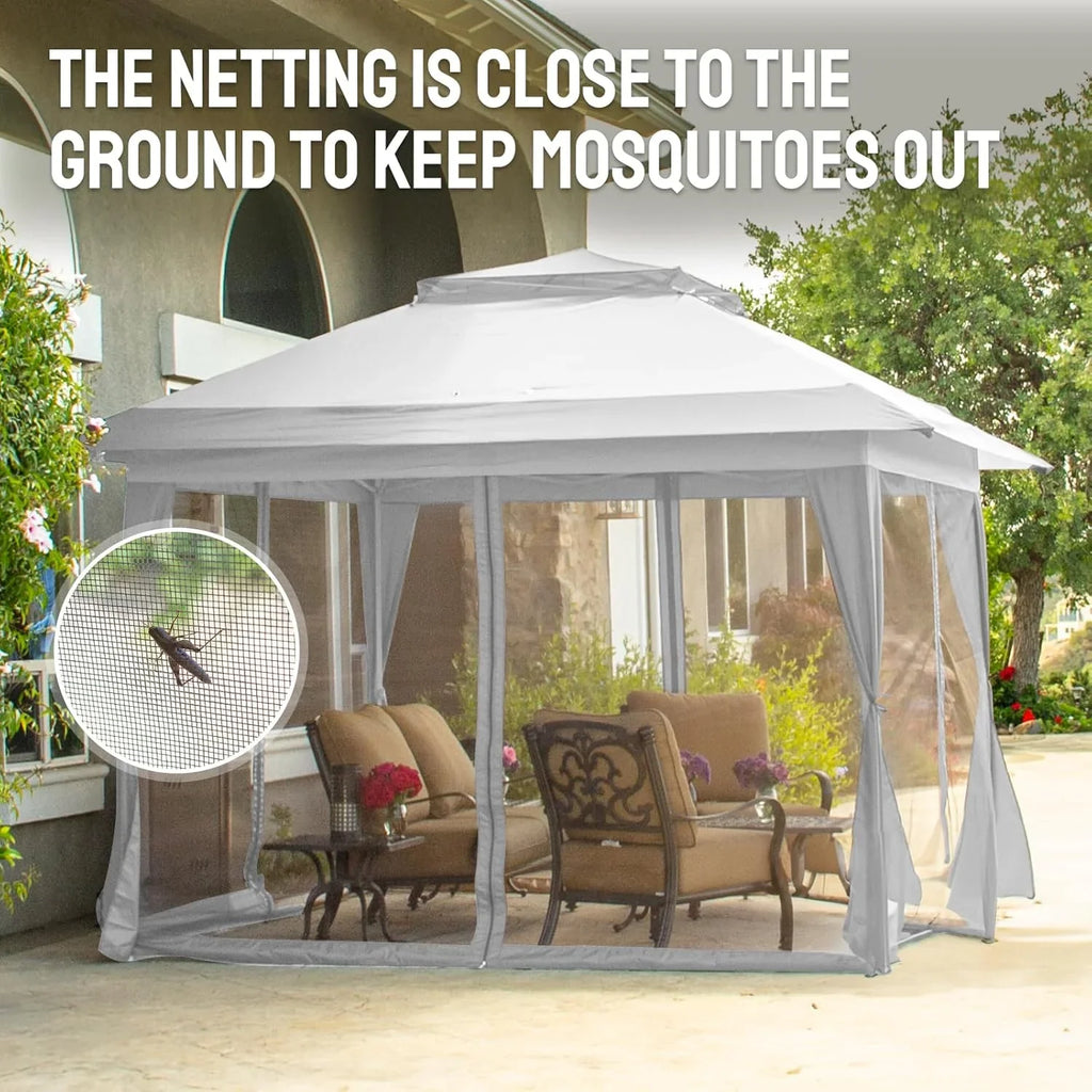 CROWN SHADES 13x13 Pop Up Gazebo Canopy Tent Gazebos on Clearance Outdoor Gazebo