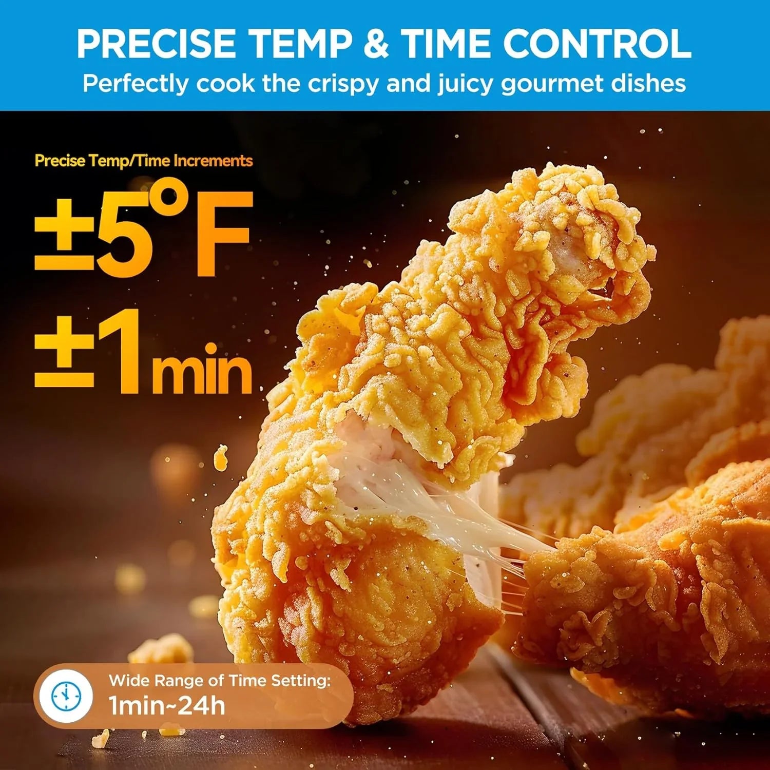 Flexify French Door Toaster Oven Air Fryer Combo 26.4 QT Extra Large Air Fryer Countertop