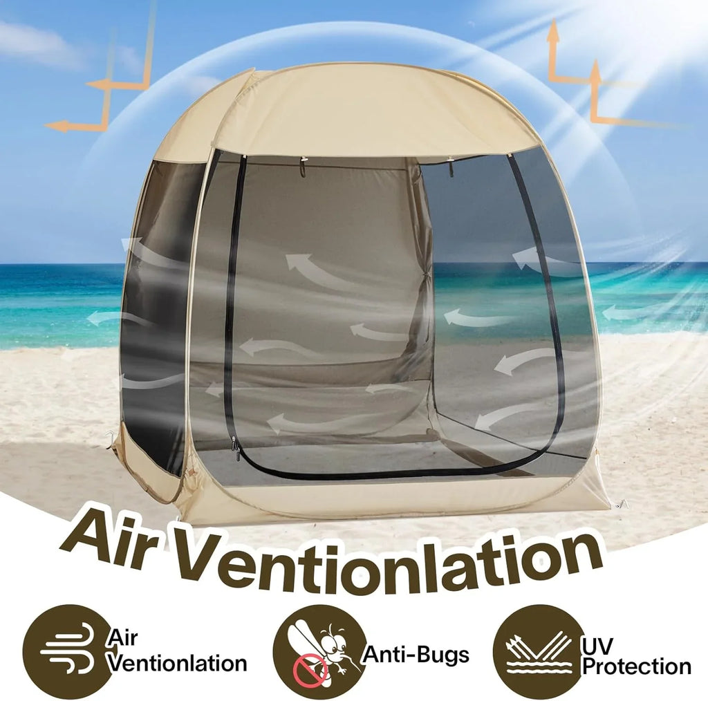 Alvantor Screen House Gazebo Pop Up Igloo Screened Canopy Tent with Mosquito Netting Sides