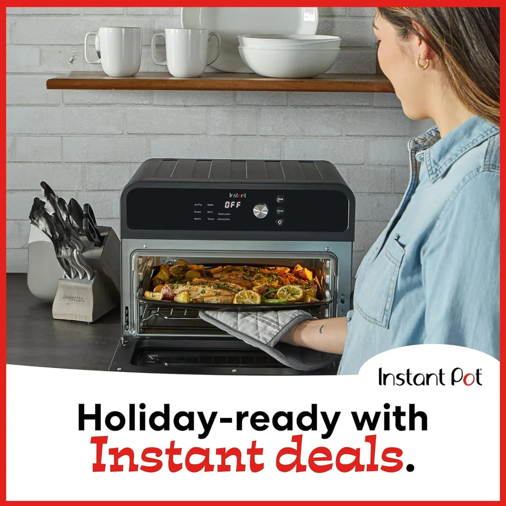 Instant Pot Omni Plus 19QT/18L Toaster Oven Air Fryer 10-in-1 Functions Fits 12" Pizza Crisp Broil
