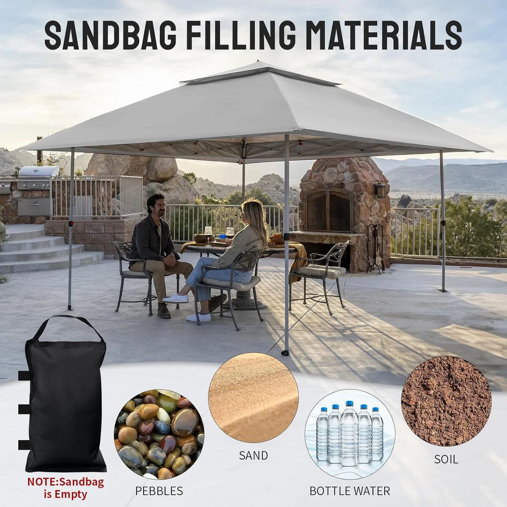 CROWN SHADES 13x13 Pop Up Gazebo Canopy Tent Gazebos on Clearance Outdoor Gazebo