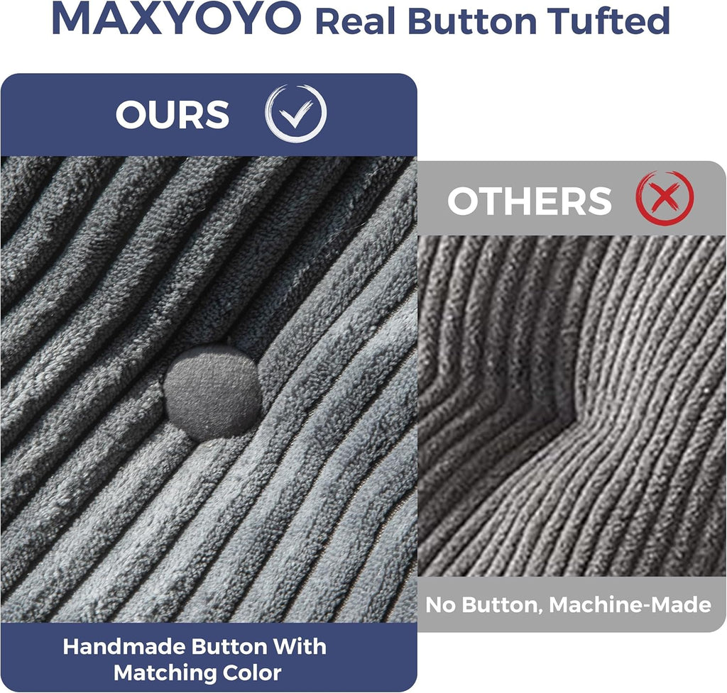 MAXYOYO Folding Sofa Bed Convertible Sleeper Chair with Pillow Foldable Mattress with Back Support