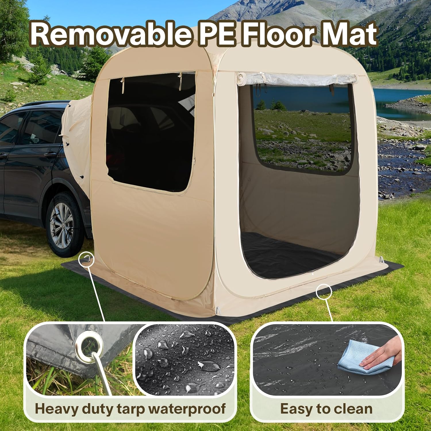 Alvantor Screen House Gazebo Pop Up Igloo Screened Canopy Tent with Mosquito Netting Sides